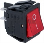 Schalter 2-polig 250V 16A rot