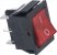 wippenschalter 2 polig rot 16a 250v