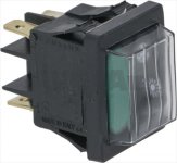 1-POLIG.WIPPENSCHALTER GRÜN 250V 16A