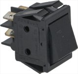 Schalter 2-polig schwarz 16A 250V