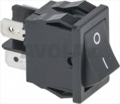 SCHALTER 2-POLIG SCHWARZ 16A 250V