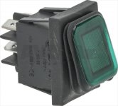 TASTER 2-POLIG GRÜN 16A 250V