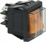 2-POLIGER SCHALTER ORANGE 16A 250V
