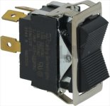 ZWEIPOLIGER SCHALTER SCHWARZ 10A 250V
