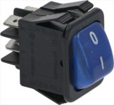 SCHALTER ZWEIPOLIG BLAU 16A 250V