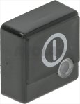 TASTE QUADRAT SCHWARZ 23x23 mm 
