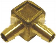 SCHLAUCHANSCHLUSS GEWINKELT ø 6 mm