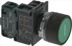 SCHALTER GRÜN START 10A 600V ELFIN
