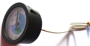 MANOMETER 1/8 MIT KAPILLlARROHR 0÷15 bar
