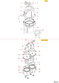 NUOVA SIMONELLI KESSEL JAZZ-MICROBAR Explosionszeichnung