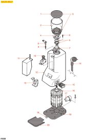 KAFFEEMÜHLE HAUS SELF Explosionszeichnung
