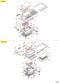 BERTOS-PLATTE MEDIUM PMR  LD-PMR  VTR Explosionszeichnung