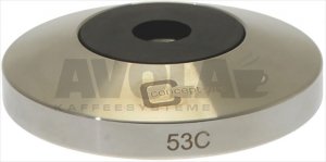 BASIS FÜR TAMPER M8 CONVEX INOX ø 53 mm