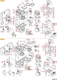 ANIMO - FILTERKAFFEE M200W-M202W Explosionszeichnung ANIMO - FILTERKAFFEE M200W-M202W Explosionszeichnung