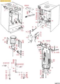 ANIMO - FILTERKAFFEE B600W DUO-DOS Explosionszeichnung ANIMO - FILTERKAFFEE B600W DUO-DOS Explosionszeichnung