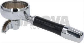 ECM Siebträger Profi schräger Griff 1 Auslauf