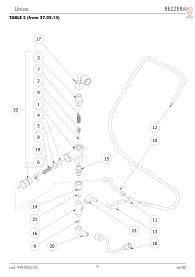 BEZZERA UNICA EXPANSIONSVENTIL AB 27.02.2014 Explosionszeichnung