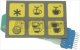 grimac la uno tastatur membran 6 tasten