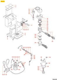 RANCILIO SILVIA V2 V3 V4 V5 Explosionszeichnung