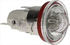 LAMPENFASSUNG MIT LAMPE E14 15W 230V