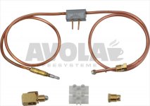 THERMOELEMENT M.UNTERBR. M9x1 85 cm KIT