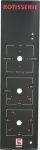 TASTATURFOLIE KLEBEND 540x140 mm