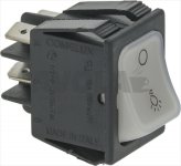 SCHALTER 2-POLIG WEISS 16A 250V
