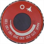 DREHKNOPF SCHWARZ-ROT ø 75 mm 120-270°C