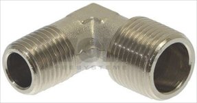 L- Stück Verbinder 1/4 - 3/8 Zoll