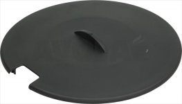 FRITEUSENDECKEL SCHWARZ ø 238 mm