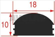 TÜRDICHTUNG 780x355 mm
