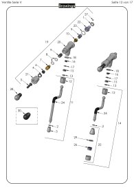 ECM Technika V Ventile Serie V Explosionszeichnung