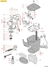 Gaggia Evolution Explosionszeichnung