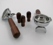 Torre Holz Siebträger Set